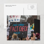 Carte Postale Faites vérifier à nouveau le fait de l'Amérique ca (Devant / Derrière)