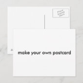 Carte Postale Faites votre propre (Devant / Derrière)