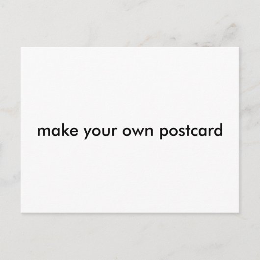 Carte Postale Faites votre propre (Devant)