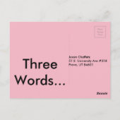 Carte Postale Faites votre travail (Dos)