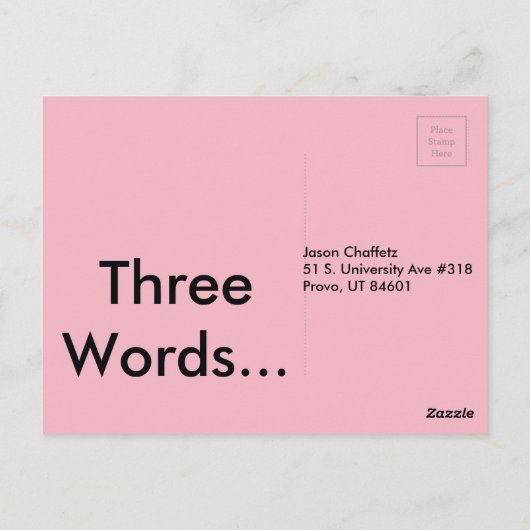 Carte Postale Faites votre travail (Dos)