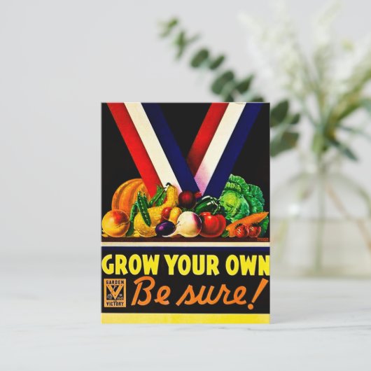 Carte Postale Faites-Vous Augmenter - Soyez Sûr ! Seconde Guerre (Debout devant)