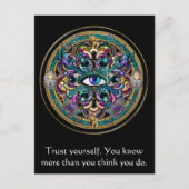 Carte Postale Faites-vous confiance ~ les yeux du mandala du (Devant)