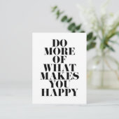 Carte Postale Faites-vous plaisir Citation Motivationnelle Minim (Debout devant)