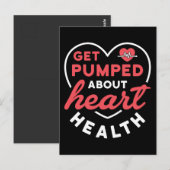 Carte Postale Faites-vous taper sur la santé cardiovasculaire (Devant / Derrière)