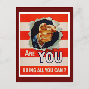 Carte Postale Faites-Vous Tout Ce Que Vous Pouvez ? - 2ÈME GUERR