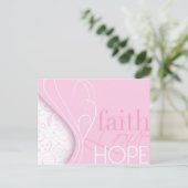 Carte Postale Faith Love Hope (Debout devant)