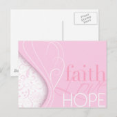 Carte Postale Faith Love Hope (Devant / Derrière)