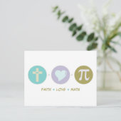 Carte Postale Faith Love Math (Debout devant)