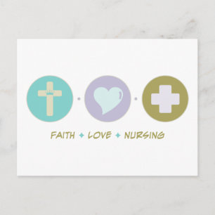 Carte Postale Faith Love Nursing