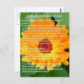 Carte Postale Faits Intéressants Sur Octobre (Devant / Derrière)