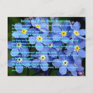 Carte Postale Faits Intéressants Sur Septembre