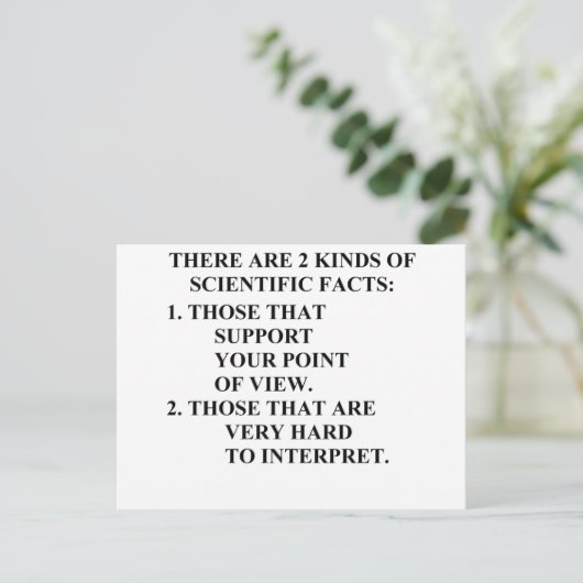 Carte Postale faits scientifiques (Debout devant)