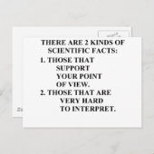 Carte Postale faits scientifiques (Devant / Derrière)