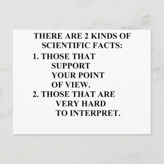Carte Postale faits scientifiques (Devant)