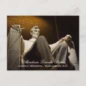 Carte Postale Faits sur la statue d'Abraham Lincoln, Washington (Devant)