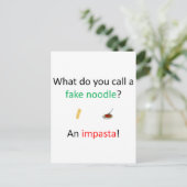 Carte Postale Fake Noodle Joke (Debout devant)