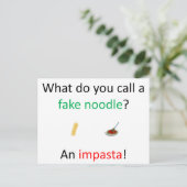 Carte Postale Fake Noodle Joke (Debout devant)