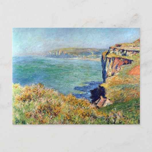 Carte Postale Falaise chez Grainval par Claude Monet (Devant)