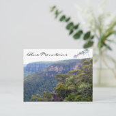 Carte Postale falaise de montagnes bleues (Debout devant)