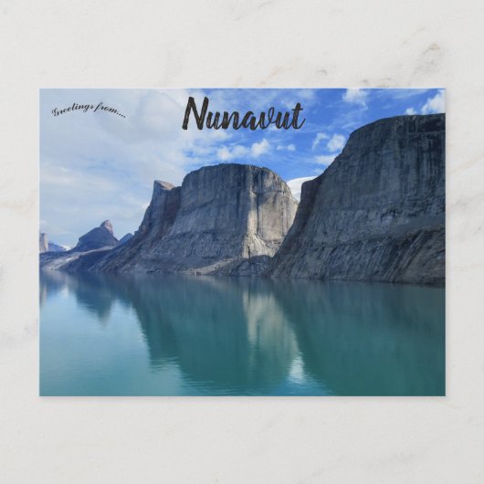 Carte Postale Falaises au Nunavut Canada (Devant)