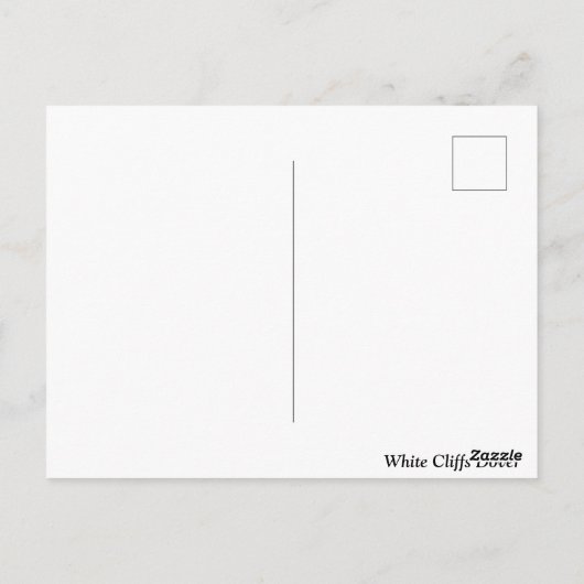 Carte Postale Falaises Blanches De Douvres, Angleterre (Dos)