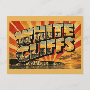 Carte Postale Falaises blanches de Douvres Angleterre Art de voy