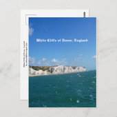 Carte Postale Falaises blanches de Dover, Angleterre (Devant / Derrière)