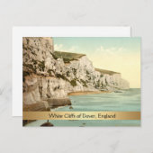 Carte Postale Falaises blanches de Dover, Kent, Angleterre (Devant / Derrière)