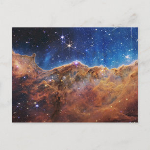Carte Postale Falaises cosmiques Carina Nebula James Webb Telesc