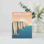 Carte Postale Falaises de Bunda Australie (Debout devant)