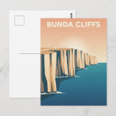 Carte Postale Falaises de Bunda Australie (Devant / Derrière)