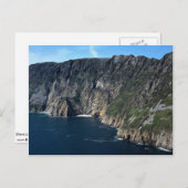 Carte Postale Falaises de ligue de Slieve, comté le Donegal, (Devant / Derrière)