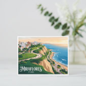 Carte Postale Falaises de Miraflores Lima Pérou (Debout devant)
