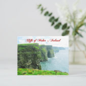 Carte Postale Falaises de Moher, Comté de Clare, Irlande (Debout devant)