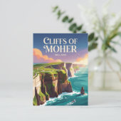 Carte Postale Falaises de Moher Irlande (Debout devant)