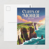 Carte Postale Falaises de Moher Irlande (Devant / Derrière)