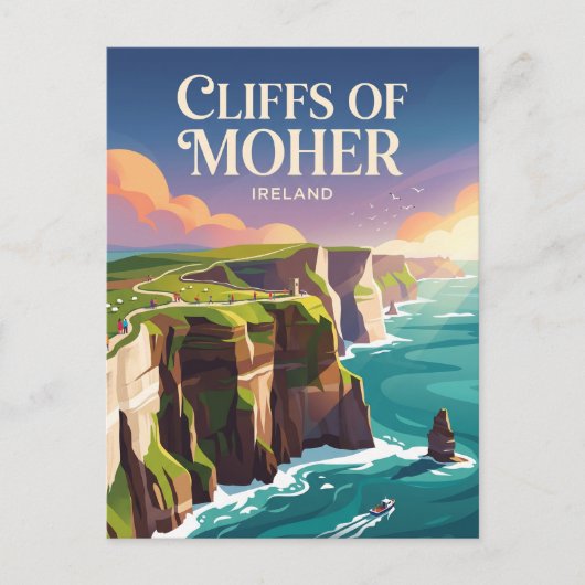 Carte Postale Falaises de Moher Irlande (Devant)