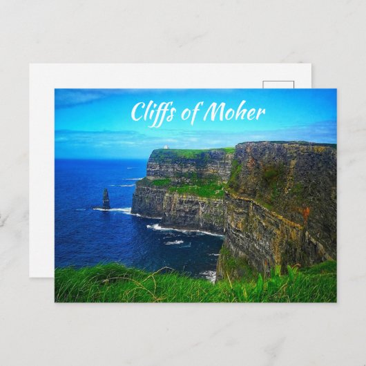 Carte Postale Falaises de Moher, Irlande (Devant / Derrière)