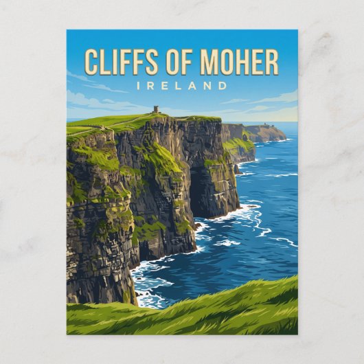 Carte Postale Falaises de Moher Irlande (Devant)