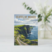 Carte Postale Falaises de Moher Irlande (Debout devant)