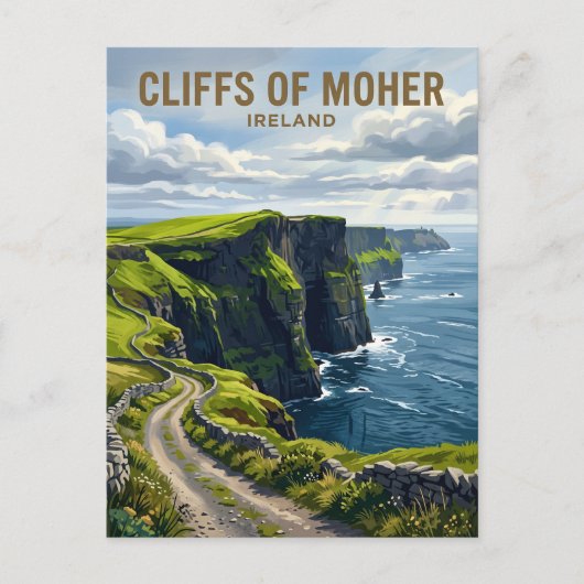 Carte Postale Falaises de Moher Irlande (Devant)