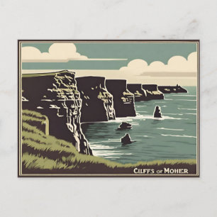 Carte Postale Falaises de Moher Irlande