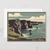 Carte Postale Falaises de Moher Irlande (Devant / Derrière)