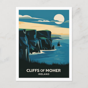 Carte Postale Falaises de Moher, Irlande