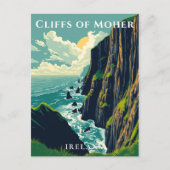 Carte Postale Falaises de Moher Irlande Côtière  (Devant)