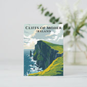 Carte Postale Falaises de Moher Irlande Irlandais Voyage (Debout devant)