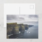 Carte Postale Falaises de Moher, Irlande, Nuageux (Devant / Derrière)