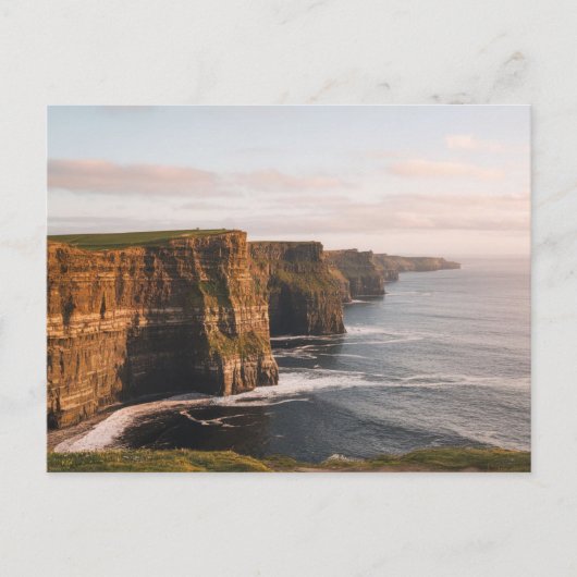 Carte Postale Falaises de Moher, Irlande, Rocher et Mer (Devant)