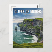 Carte Postale Falaises de Moher Irlande Voyage (Devant / Derrière)